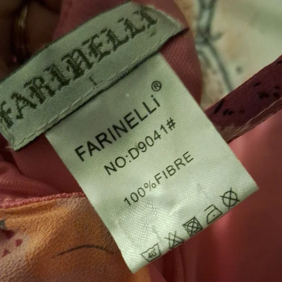 Floral Pink Sleeveless Dress - Picture 4 of 6